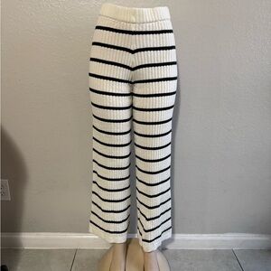 Striped Knit Kids Pants